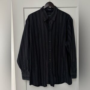 Izod Men's Striped Button-Down Shirt, Size XL